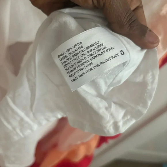 Ava & Viv Dress Sleeveless Colorblock Maxi Flowy Tiered Boho Beach Resort 2X - Picture 9 of 9